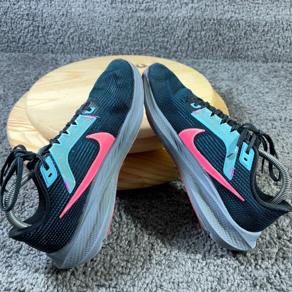 Nike Zoom Pegasus 40 Running Shoe Women Size 8.5 Blue Pink Gym Training Sneaker - Picture 5 of 9